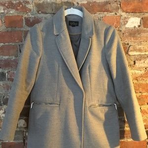 Hardly worn, petite grey Topshop pea coat